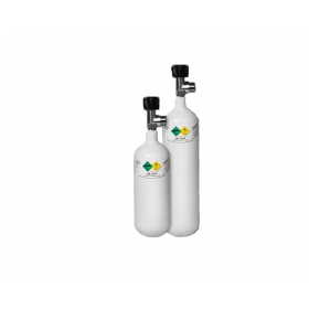 Oxygen bottle light steel 2L/3L