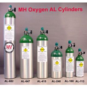 Mountain High aluminium cylinders