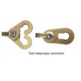 Tost clasp-type connector