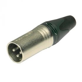 XLR cable connector Male 3-pin, straight